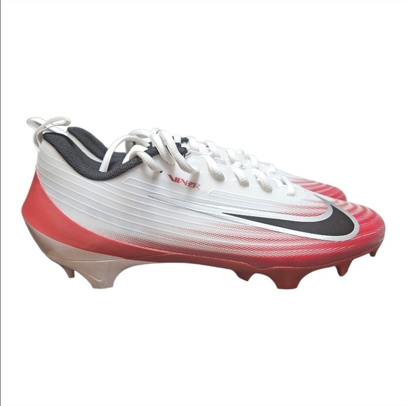 Nike Vapor Speed 3 Football Cleats Men's‎ Size 8.5 White Red HM8849-102 New - Picture 4 of 8